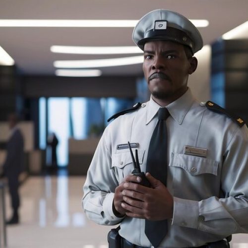 african-american-security-guard-working-building_926199-2094842