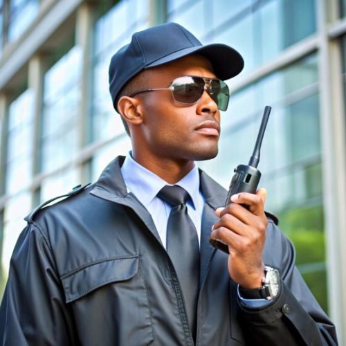 security-guard-with-radio-seating-beside-shopping-complex_1295550-1944